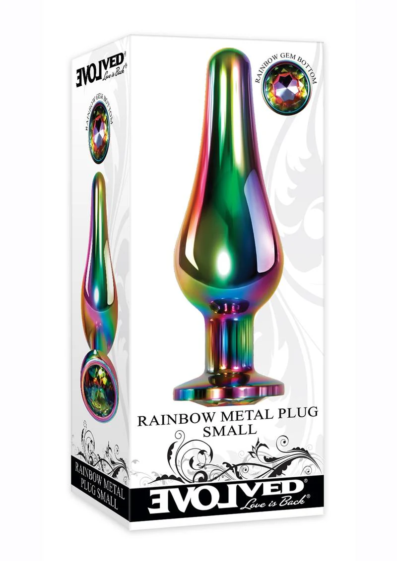 Rainbow Metal Anal Plug - Image 7