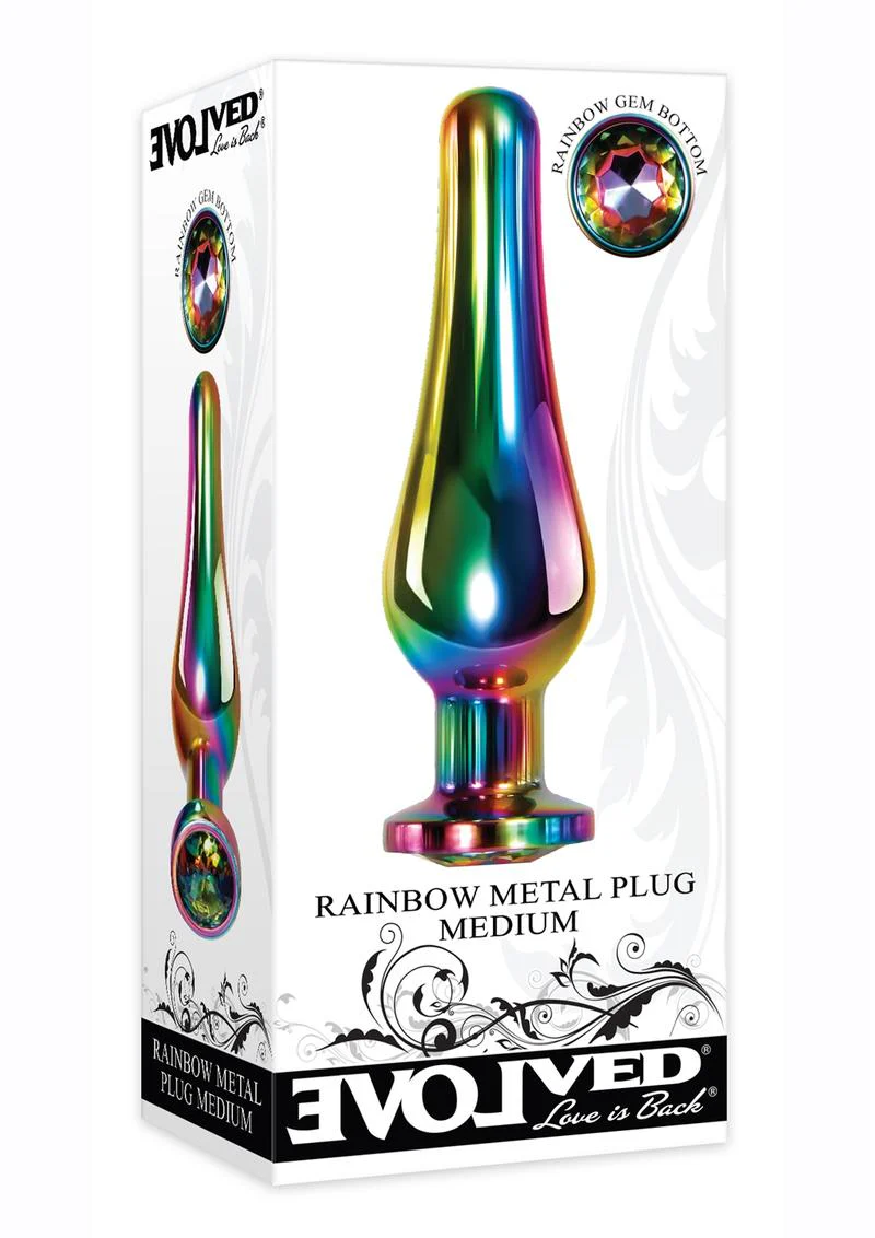 Rainbow Metal Anal Plug - Image 8