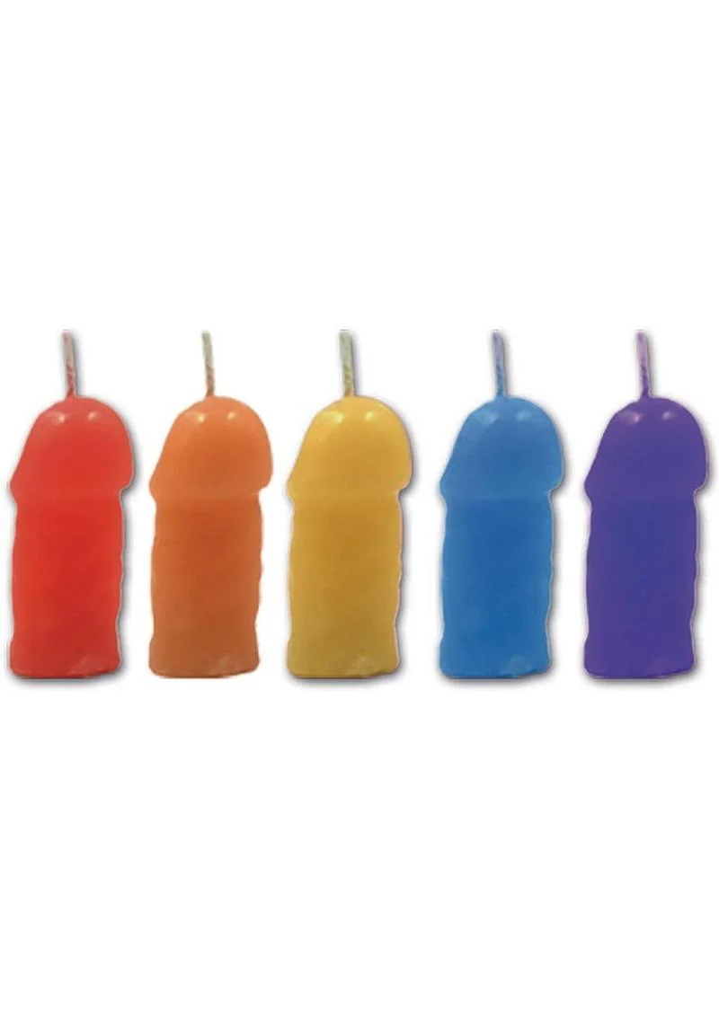 Rainbow Pecker Party Candles Jasmine Scented Fun Adult Celebration - Image 2