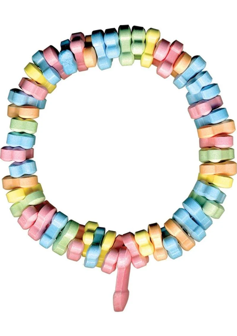 Rainbow Penis Candy Bracelet Multi Flavored