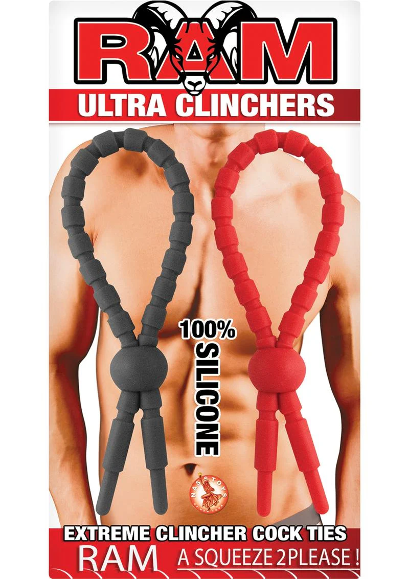 RAM Ultra Clinchers 100% Silicone Extreme Clincher Cock Ties - Image 2