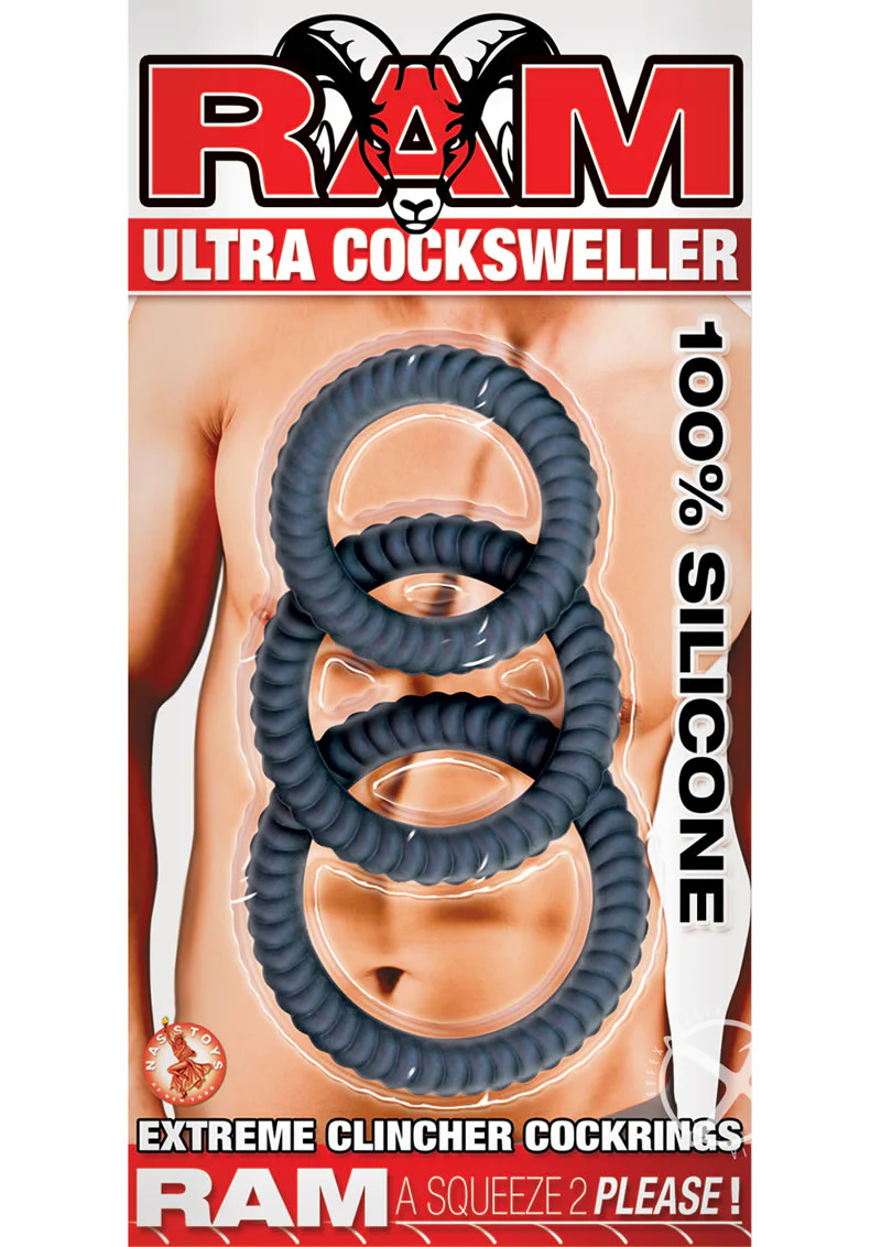 RAM Ultra Cocksweller Silicone Cock Rings Set For comfortable fit - Image 5