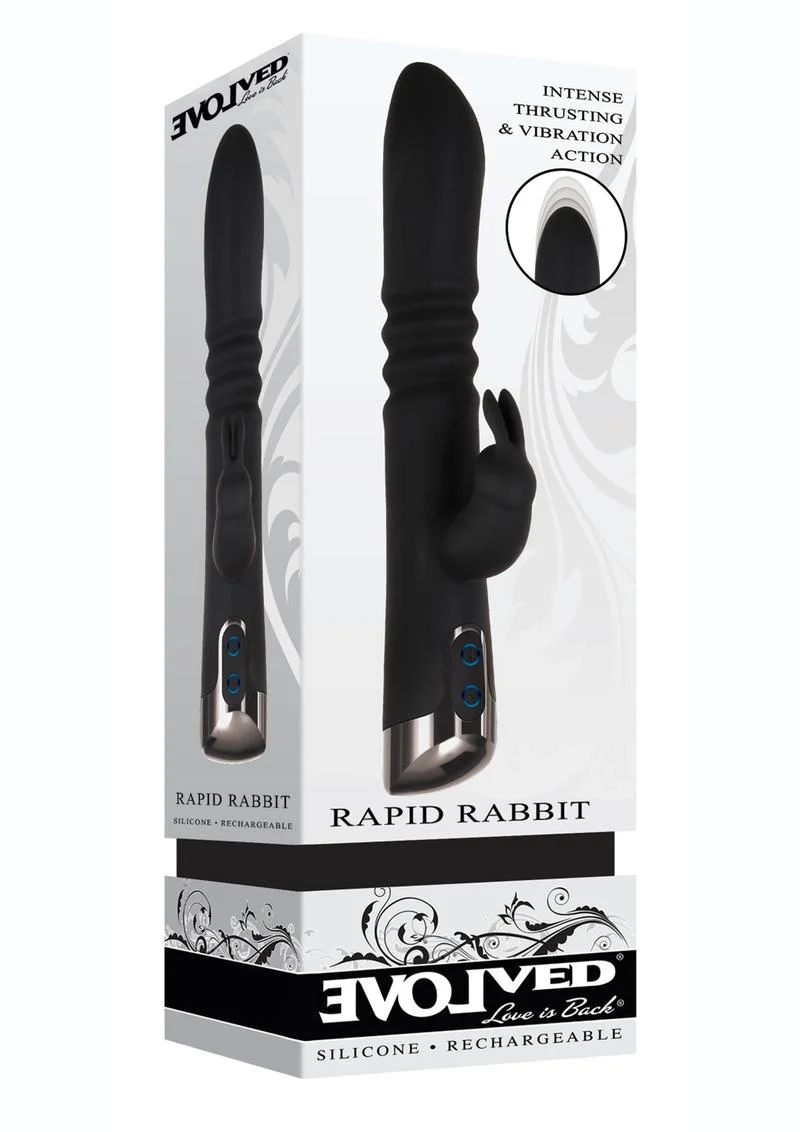 Rapid Rabbit Rechargeable Thrusting Rabbit Vibrator - Image 4