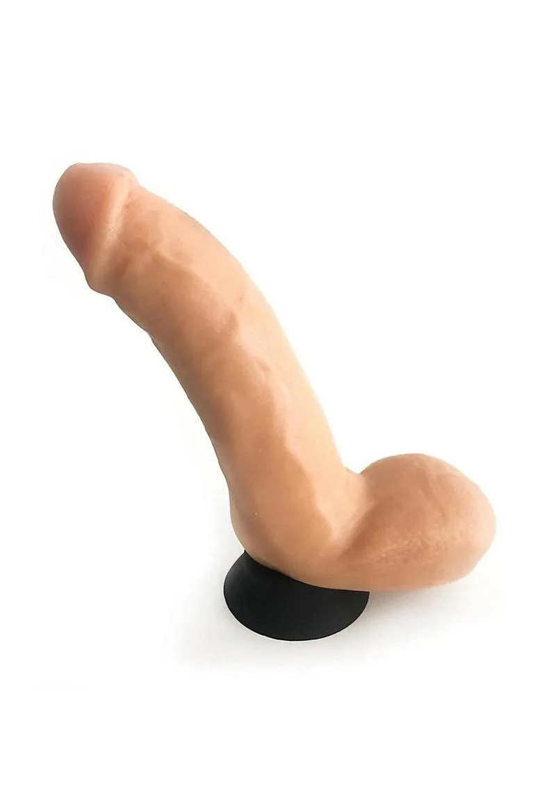 Rascal Jocks Adam Silicone Dildo with Handle And Suction Base 8 Inch - Image 3