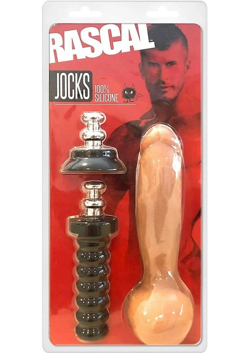 Rascal Jocks Adam Silicone Dildo with Handle And Suction Base 8 Inch - Image 4