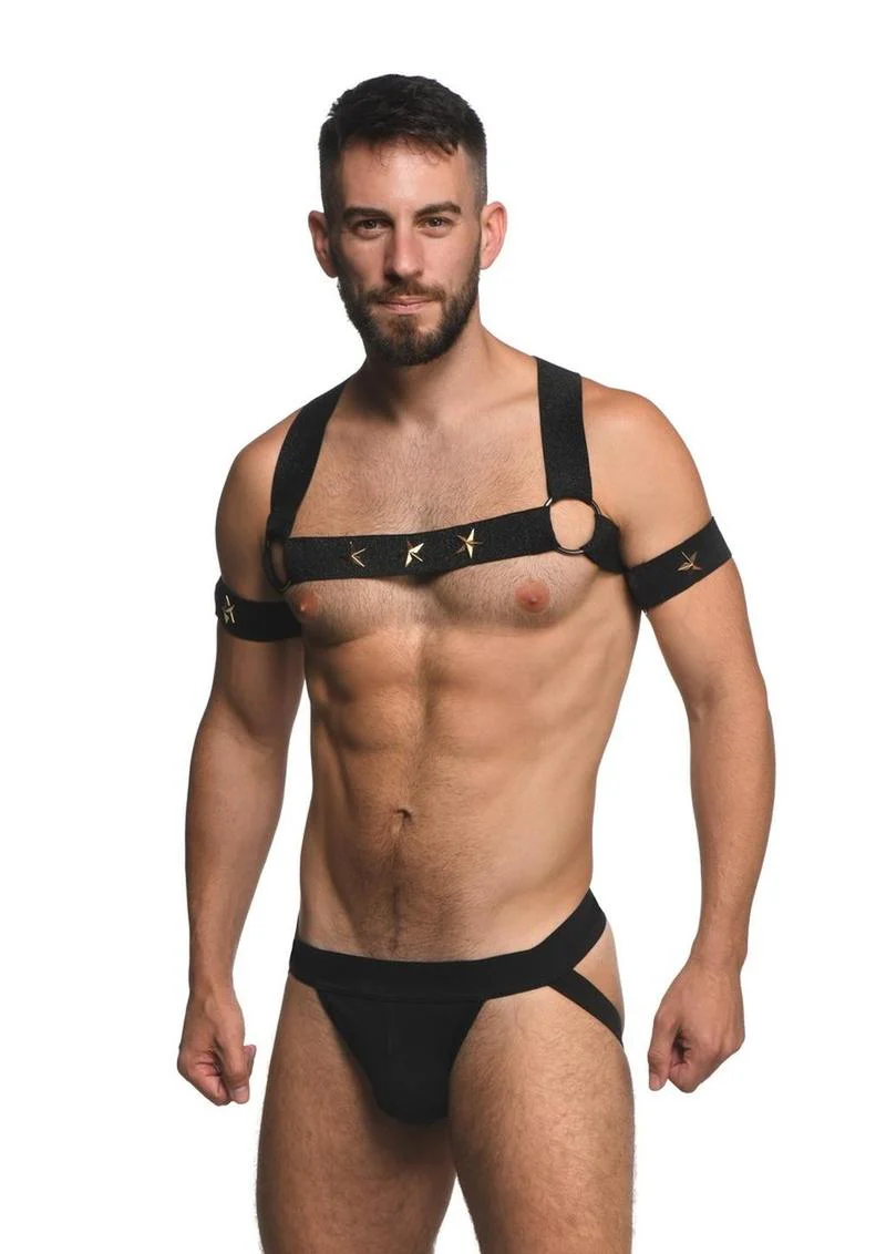 Rave Harness Elastic Chest Harness With Arm Bands - Image 3
