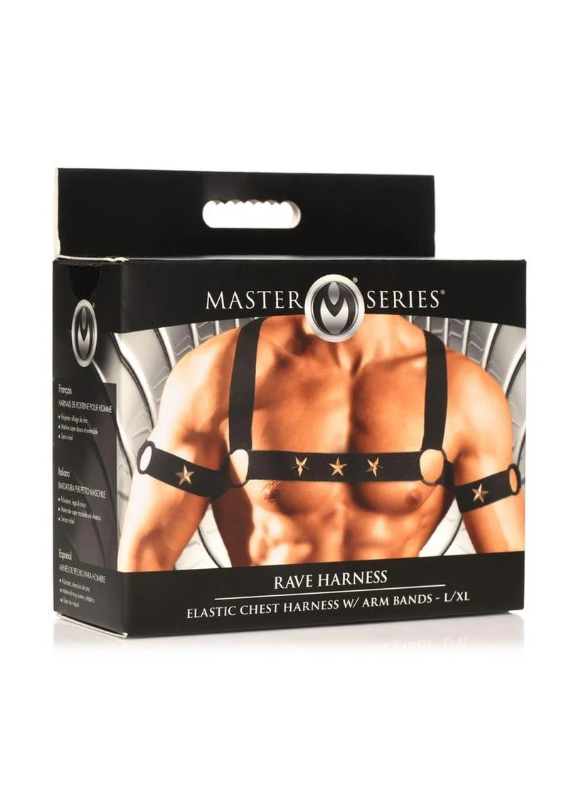 Rave Harness Elastic Chest Harness With Arm Bands - Image 4