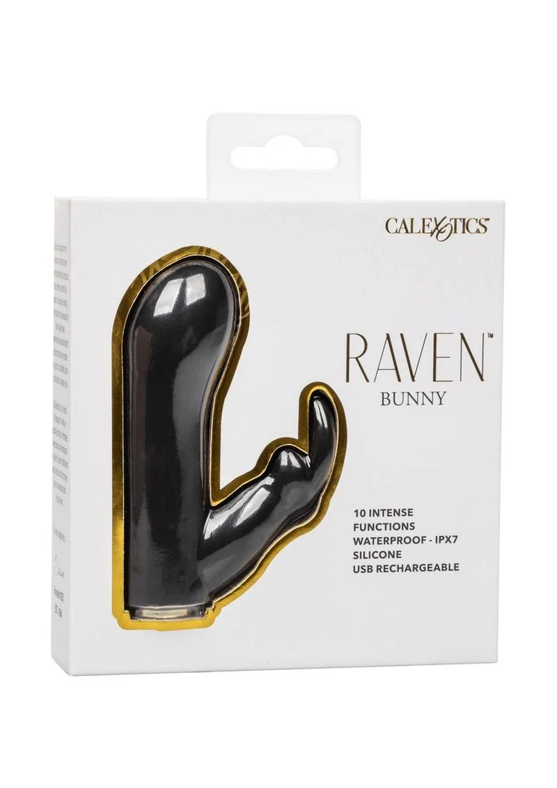 Raven Bunny Rechargeable Silicone Rabbit Vibrator - Image 4