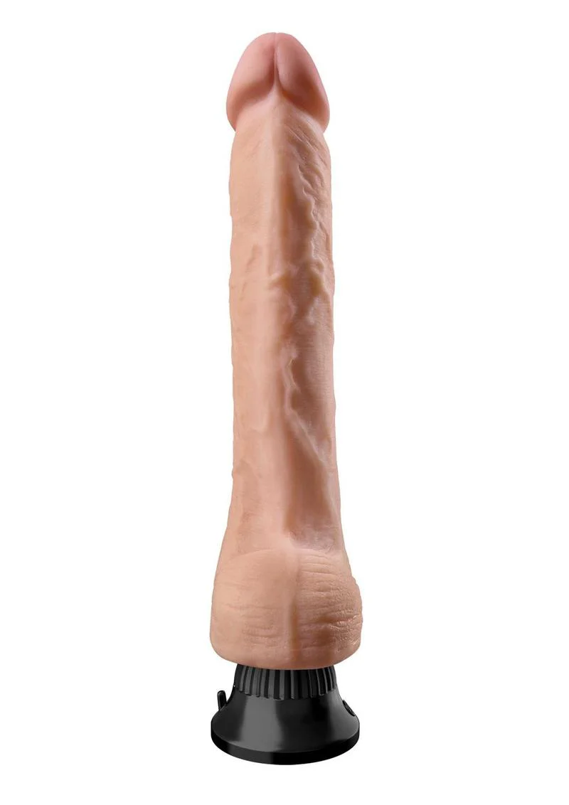 Real Feel Deluxe No. 11 Vibrating Dildo with Suction Cup - Image 2