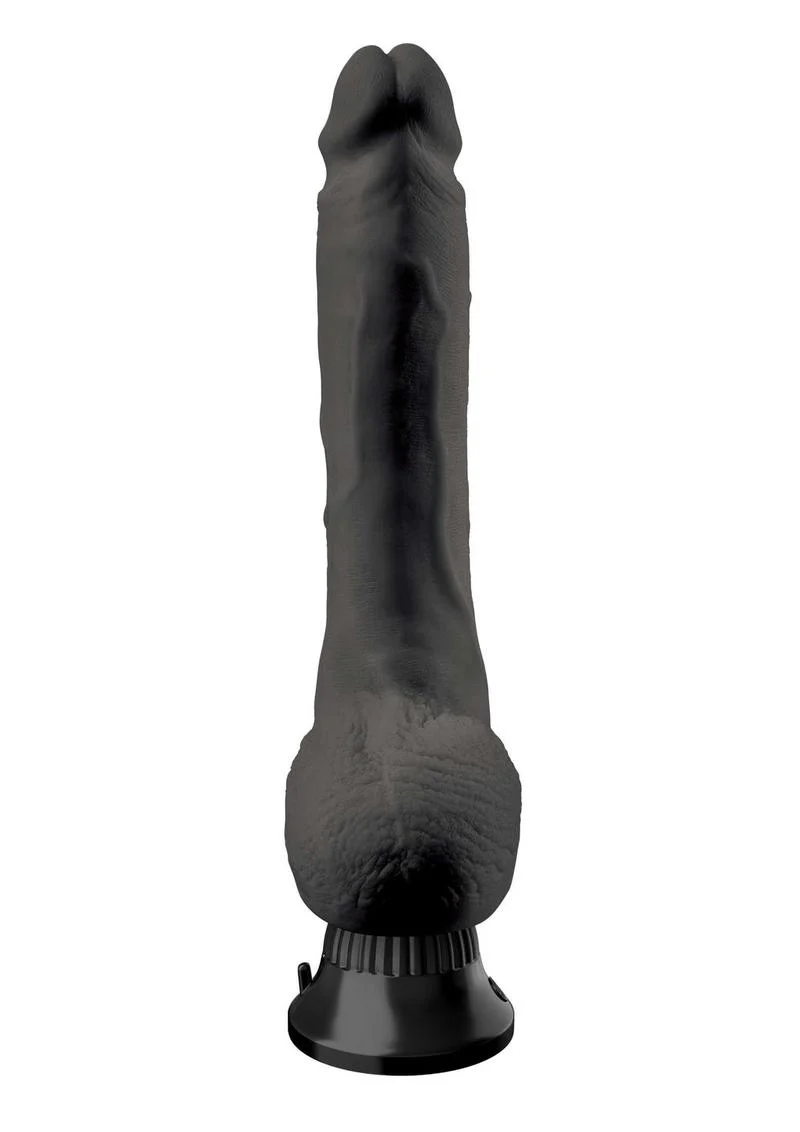 Real Feel Deluxe No. 7 Wallbanger Vibrating Dildo with Balls - Image 2