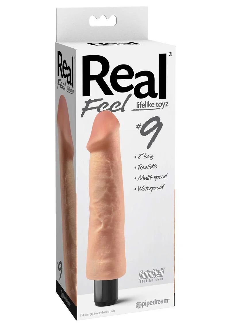 Real Feel No. 9 Vibrating Dildo With Realistic FantaFlesh Material - Image 3