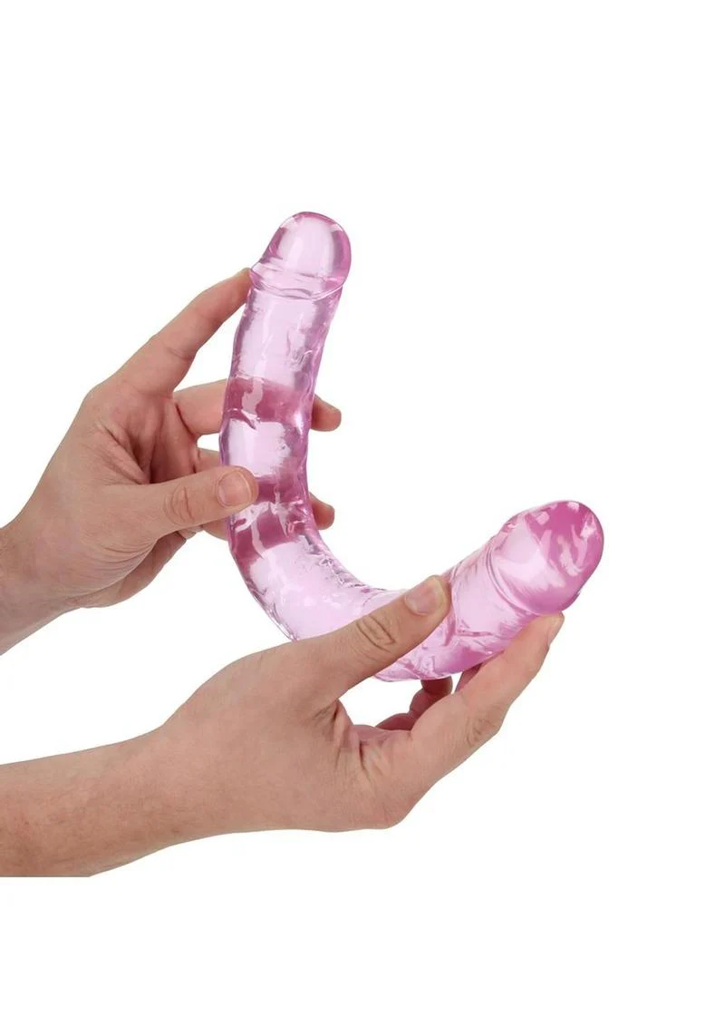 Real Rock Crystal Clear Double Dong in Pink - Image 3