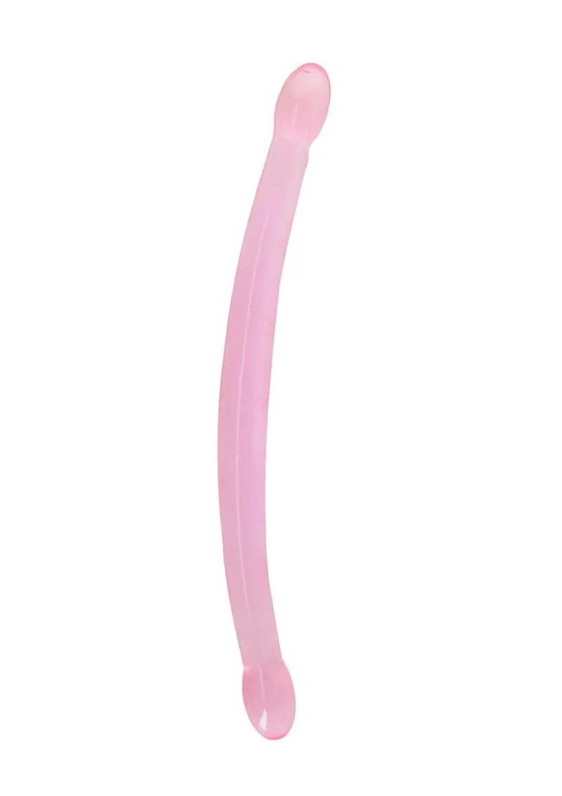 Real Rock Crystal Clear Non-Realistic Double Dildo - Image 2