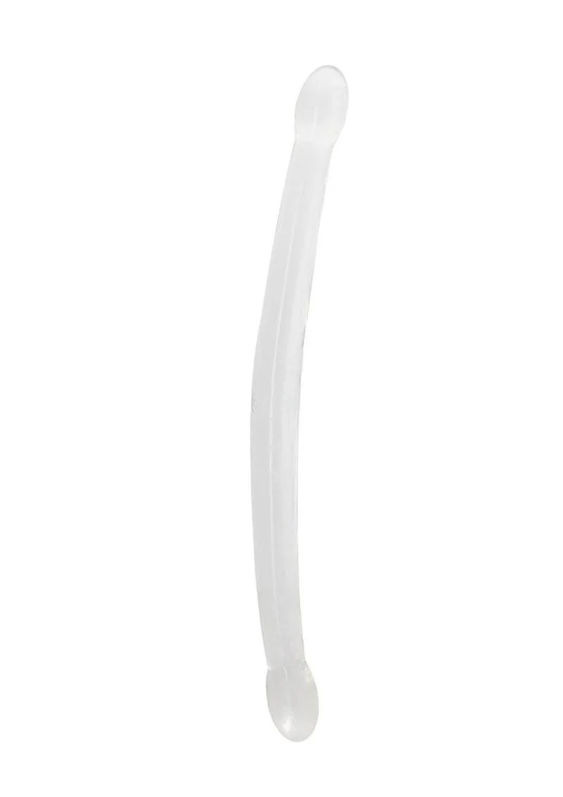 Real Rock Crystal Clear Non-Realistic Double Dildo - Image 4