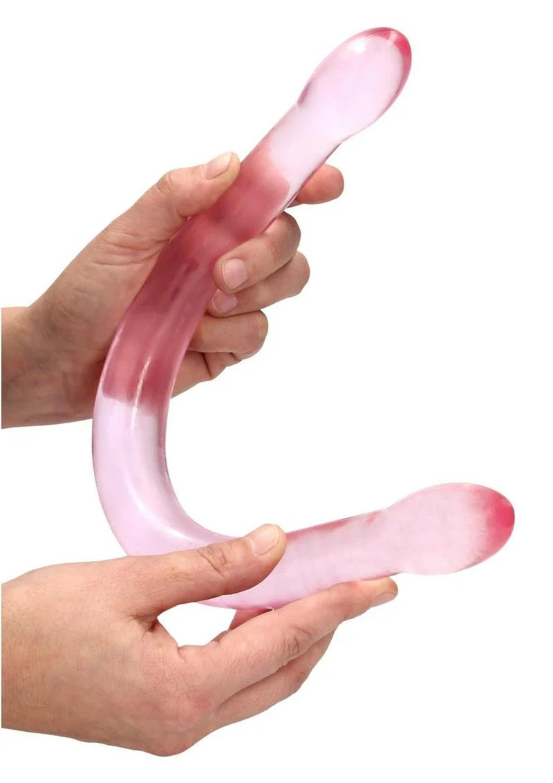 Real Rock Crystal Clear Non-Realistic Double Dildo - Image 5