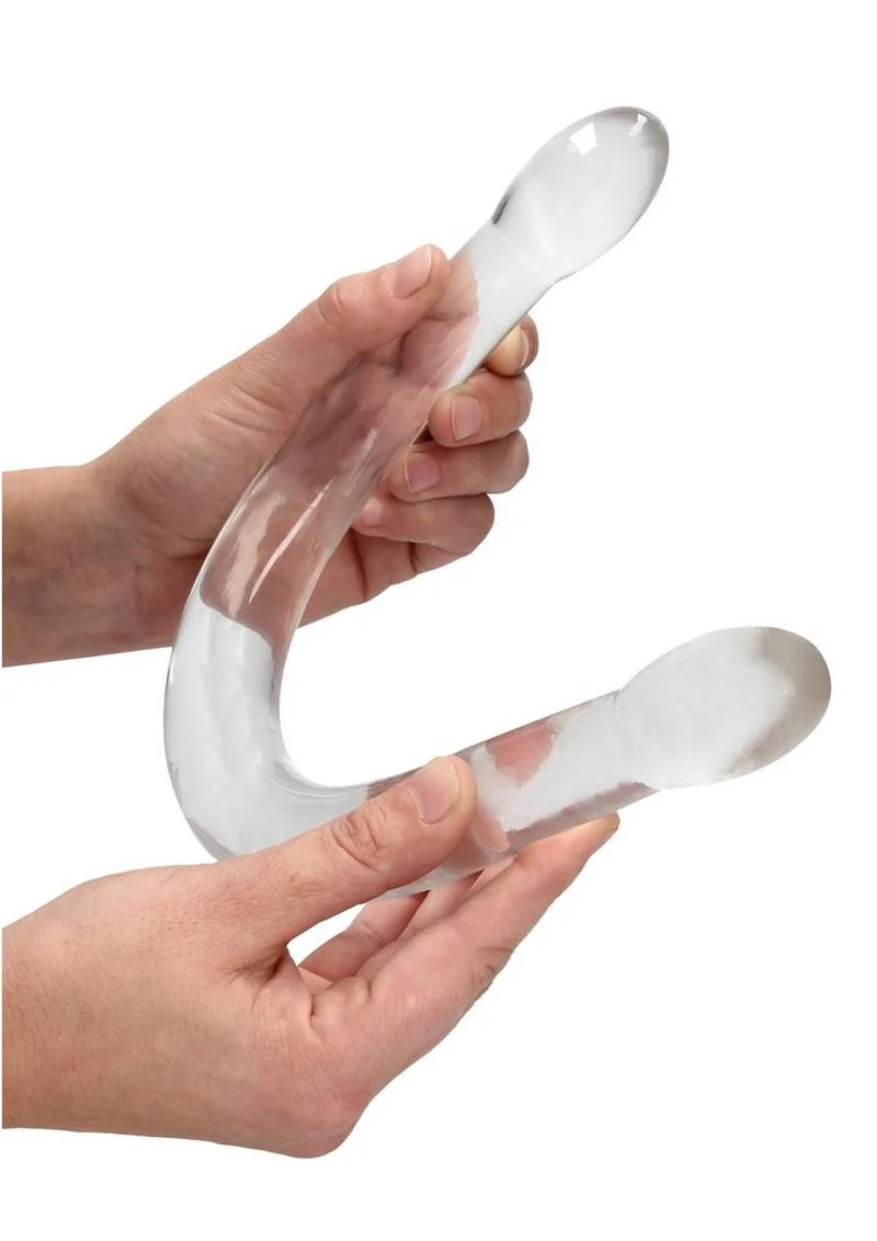 Real Rock Crystal Clear Non-Realistic Double Dildo - Image 6