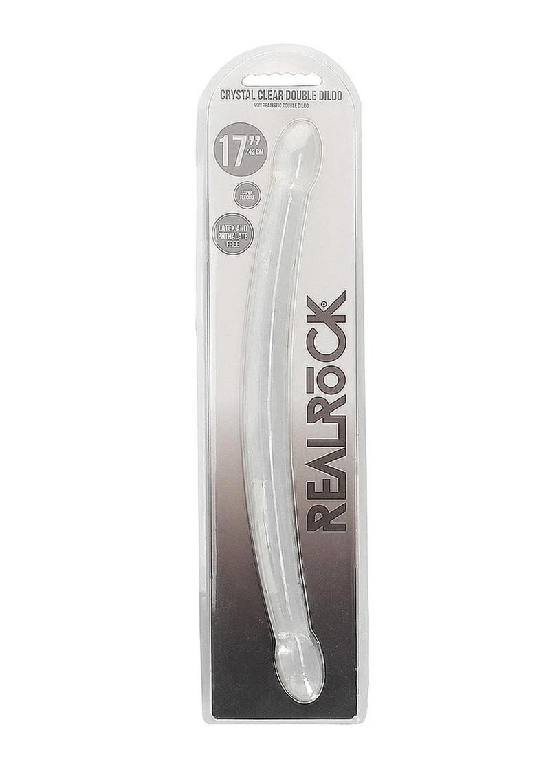Real Rock Crystal Clear Non-Realistic Double Dildo - Image 7