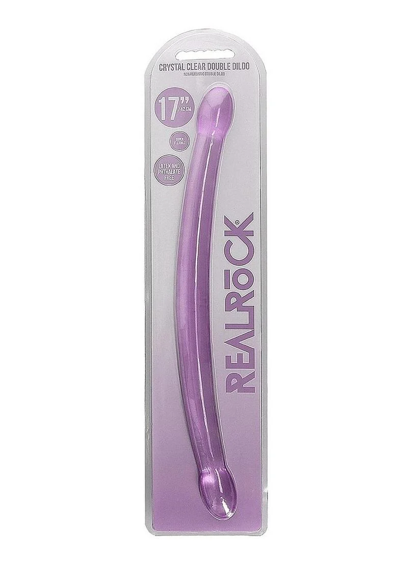 Real Rock Crystal Clear Non-Realistic Double Dildo - Image 8