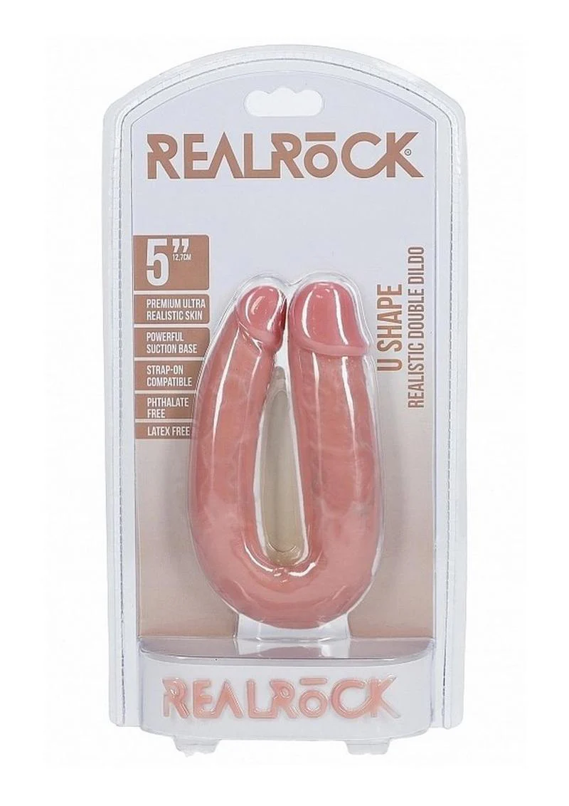 Real Rock U-Shaped Realistic Skin Double Dildo - Image 23