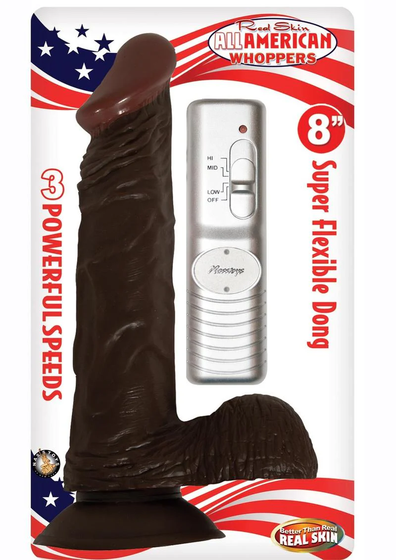 Real Skin All American Whoppers Powerful Vibrating Dildo - Image 3