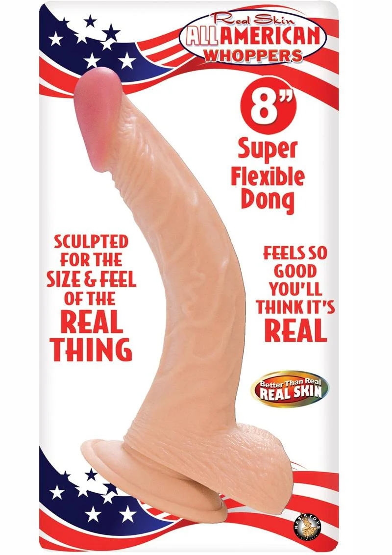 Real Skin All American Whoppers Super Flexible Dong With Balls - Image 6