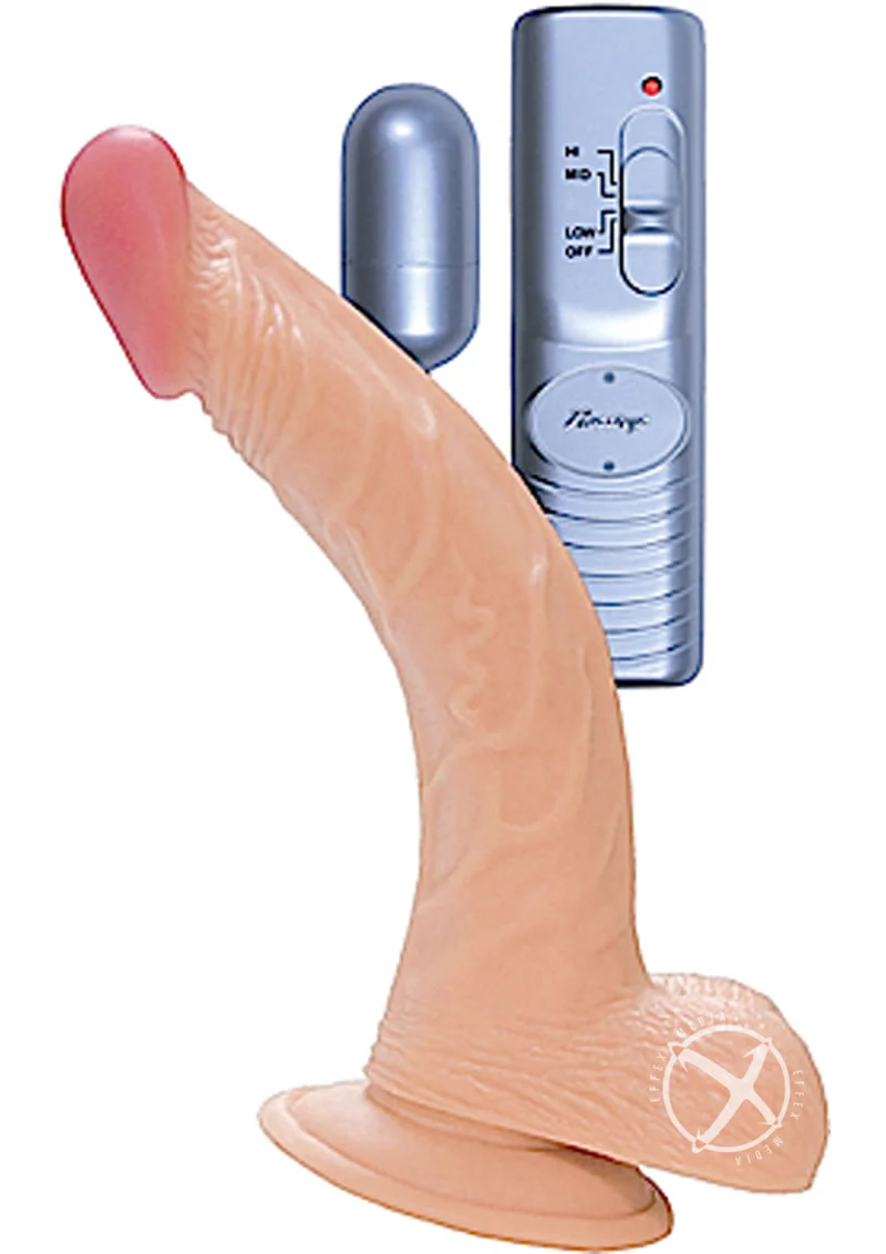 Real Skin All American Whoppers Vibrating Dildo with Balls - Image 3