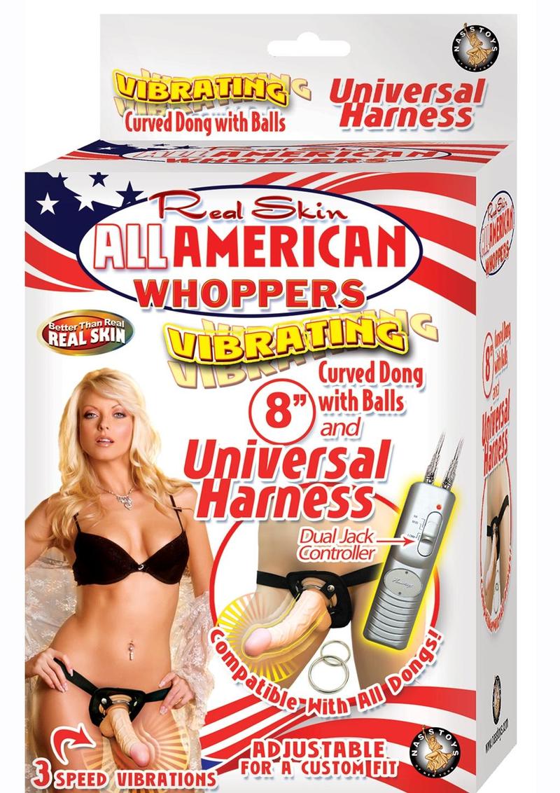Real Skin All American Whoppers Vibrating Dong - Image 4