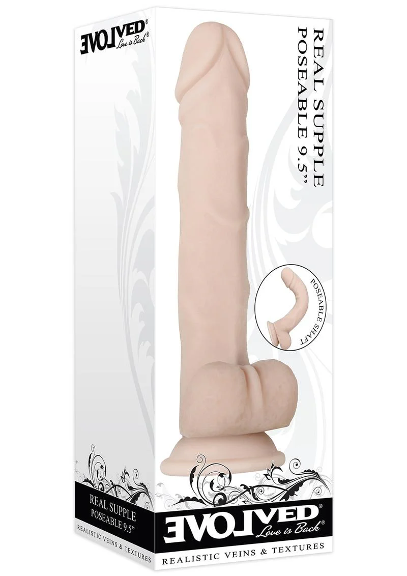 Real Supple Poseable Dildo with Balls - Image 8