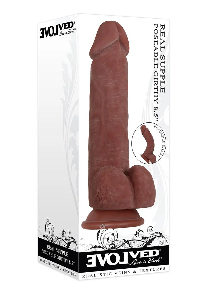 Real Supple Poseable Girthy Dildo - Image 7