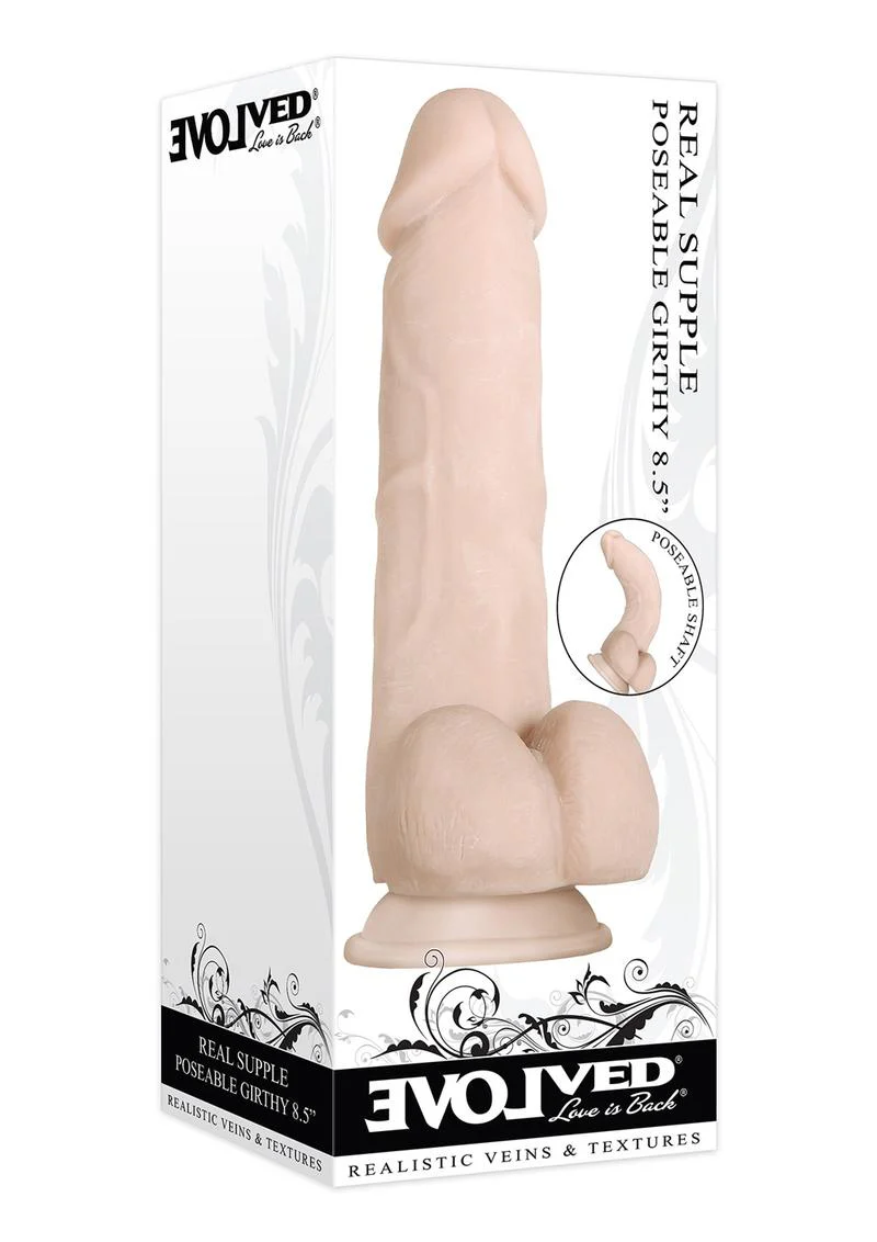 Real Supple Poseable Girthy Dildo - Image 8