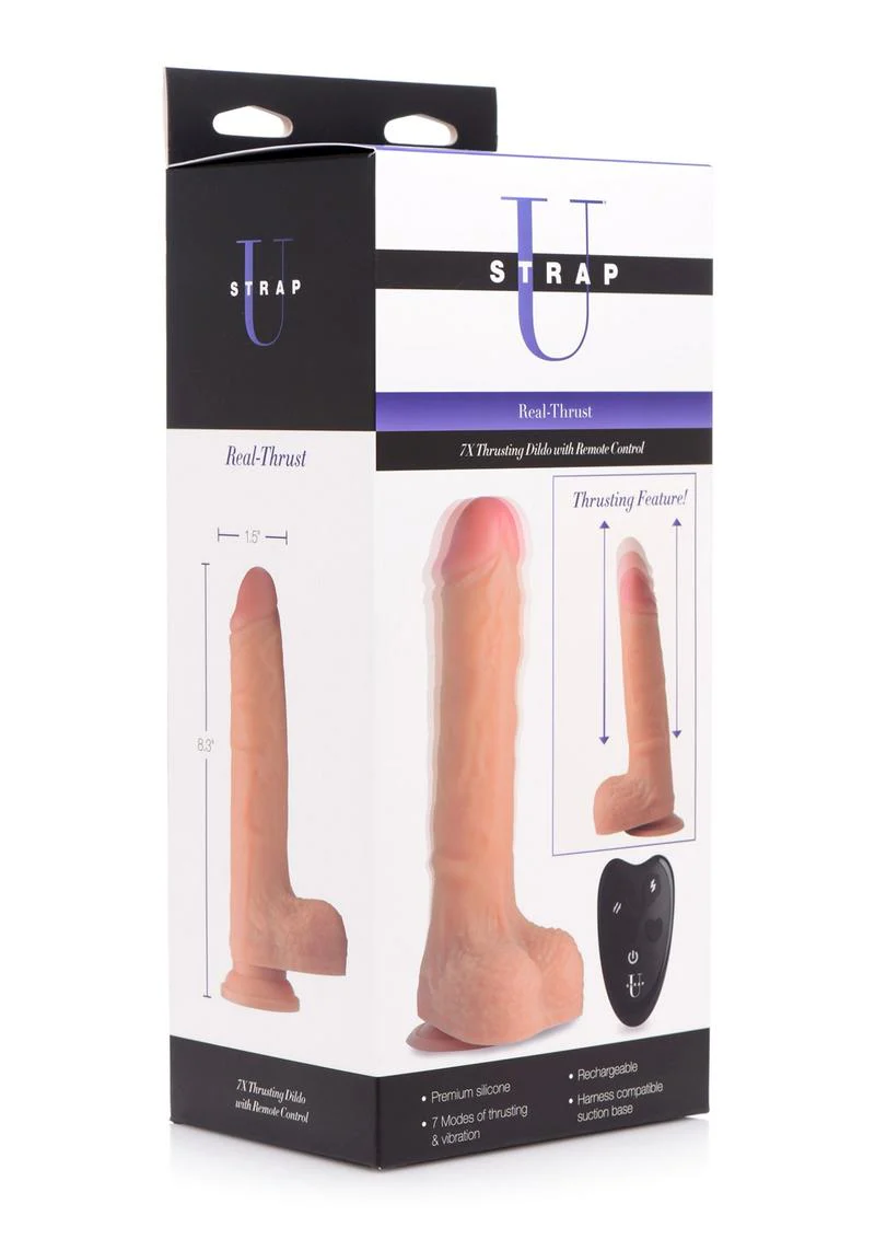Real-Thrust Thrusting Silicone Dildo with Remote Control - Image 4