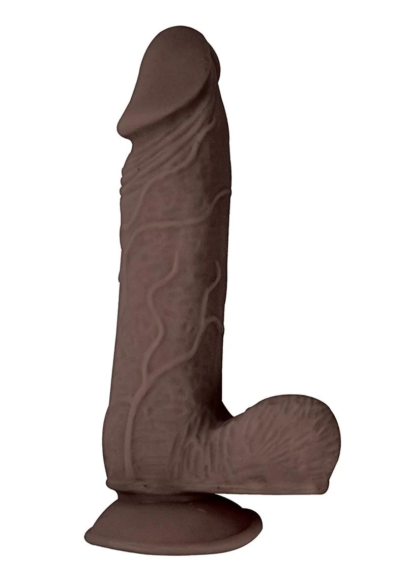 RealCocks Dual Layered #2 Bendable Dildo 7-Inch Realistic Caramel - Image 2