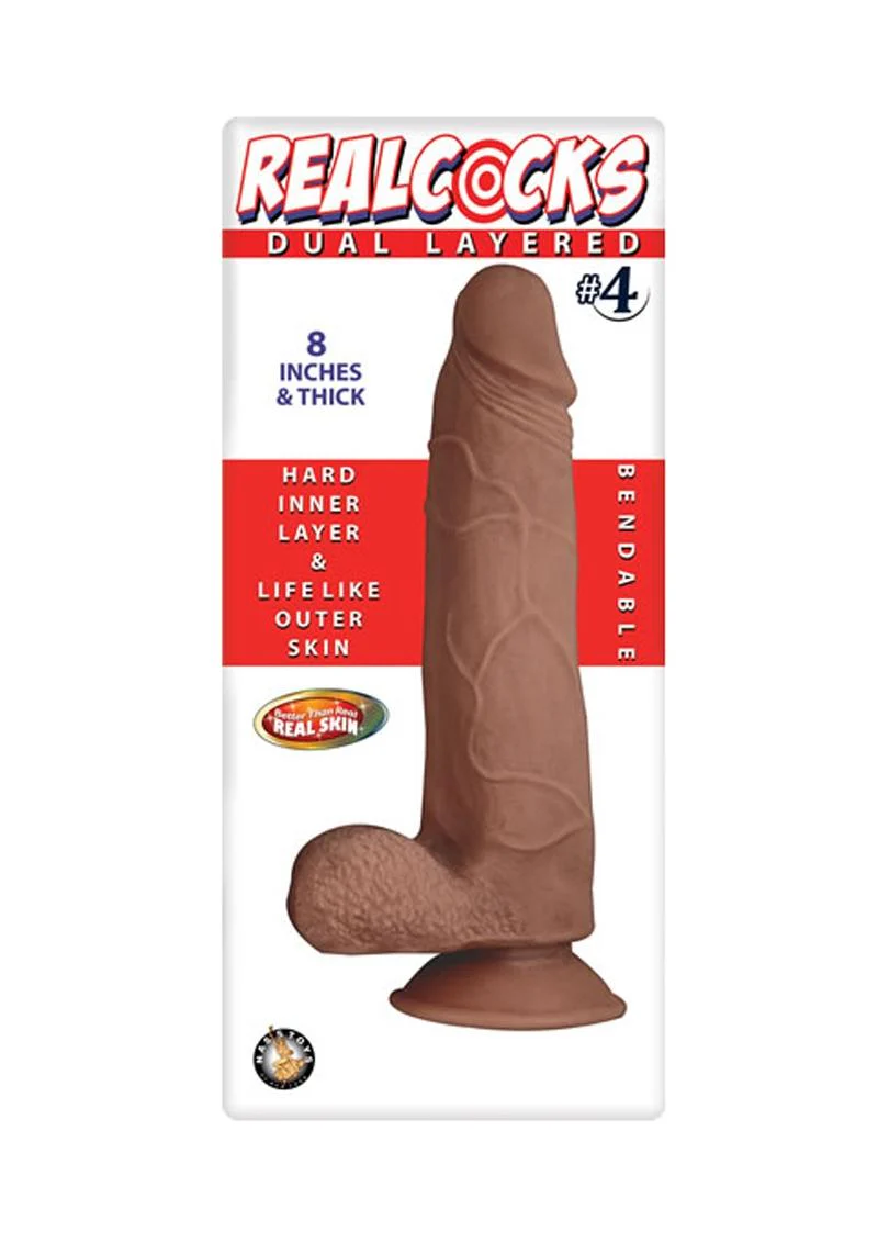 Realcocks Dual Layered #4 Bendable Thick Dildo - Image 5