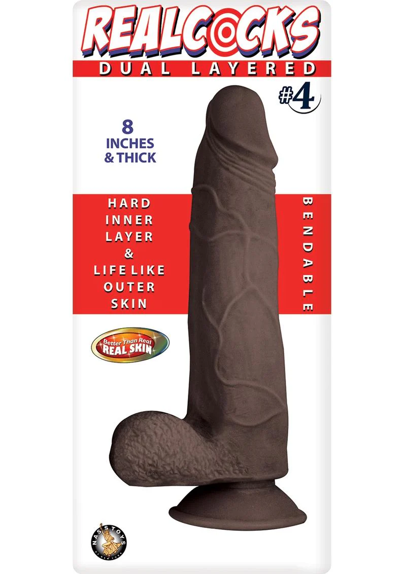 Realcocks Dual Layered #4 Bendable Thick Dildo - Image 6