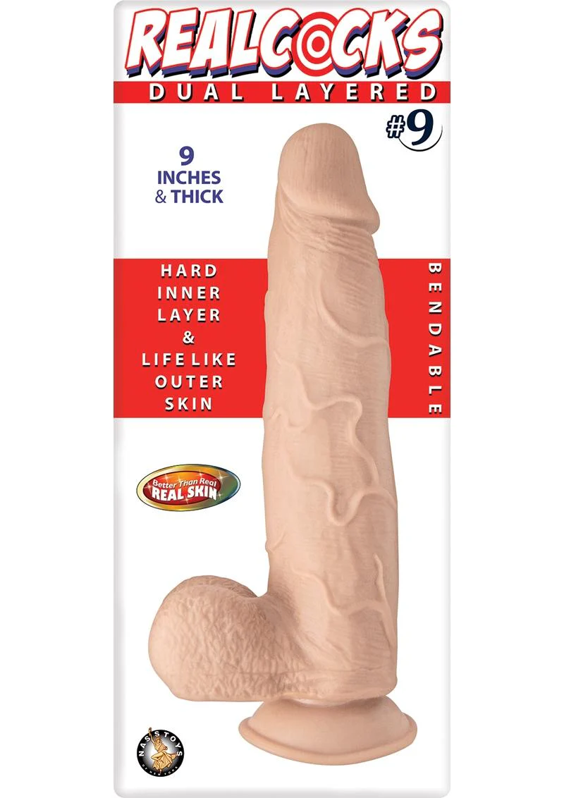 Realcocks Dual Layered #9 Bendable Thick Dildo - Image 4