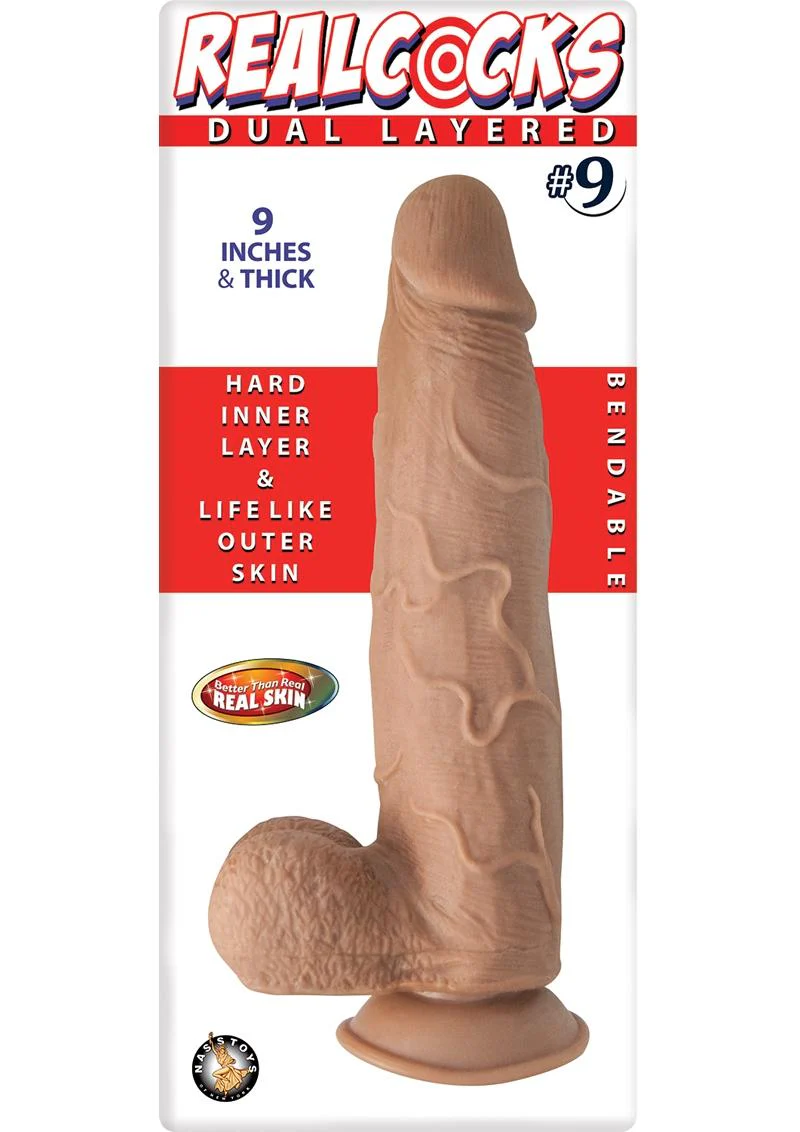 Realcocks Dual Layered #9 Bendable Thick Dildo - Image 5