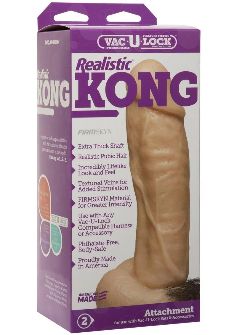 Realistic Kong FirmSKYN Dildo Attachment - Image 4