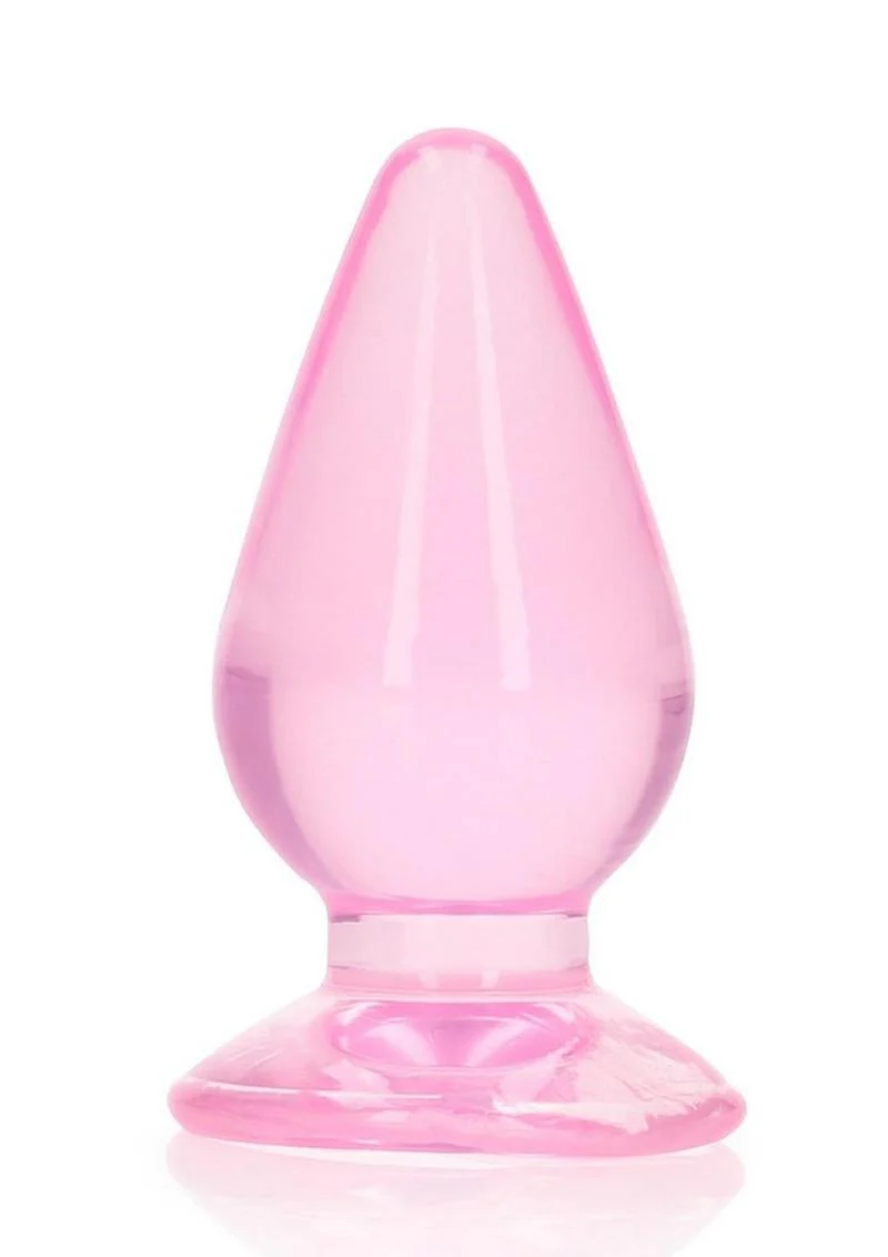 RealRock Crystal Clear Anal Plug with Suction Cup - Image 16