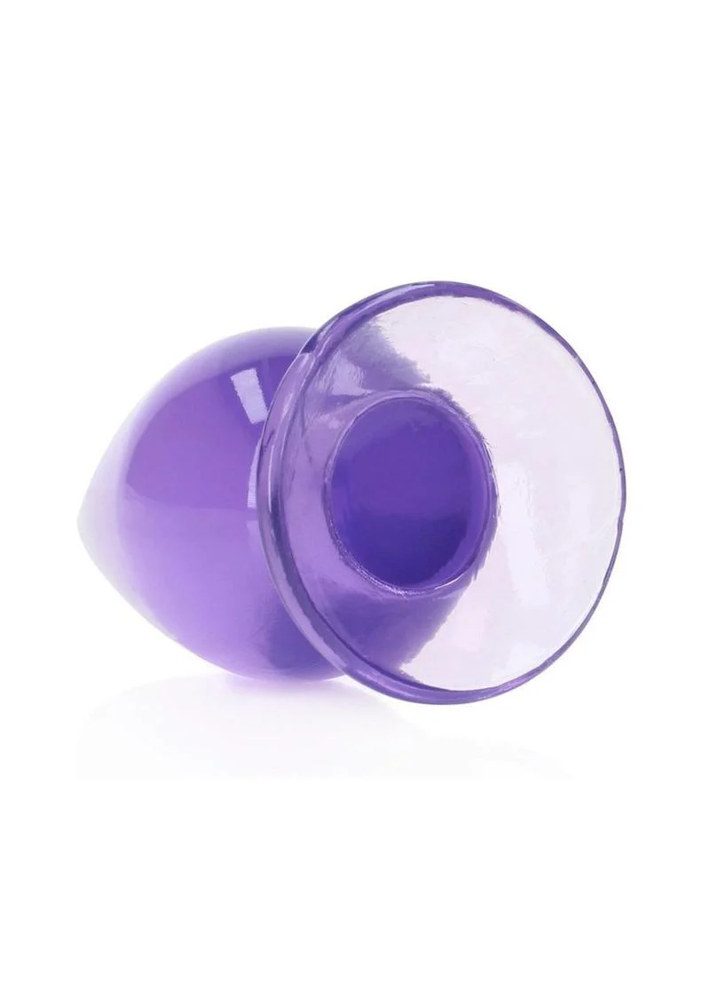 RealRock Crystal Clear Anal Plug with Suction Cup - Image 2