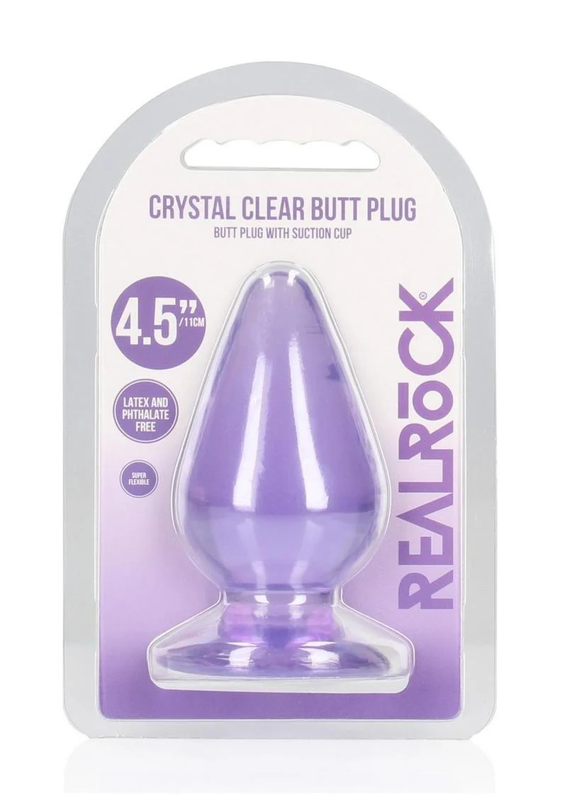 RealRock Crystal Clear Anal Plug with Suction Cup - Image 25