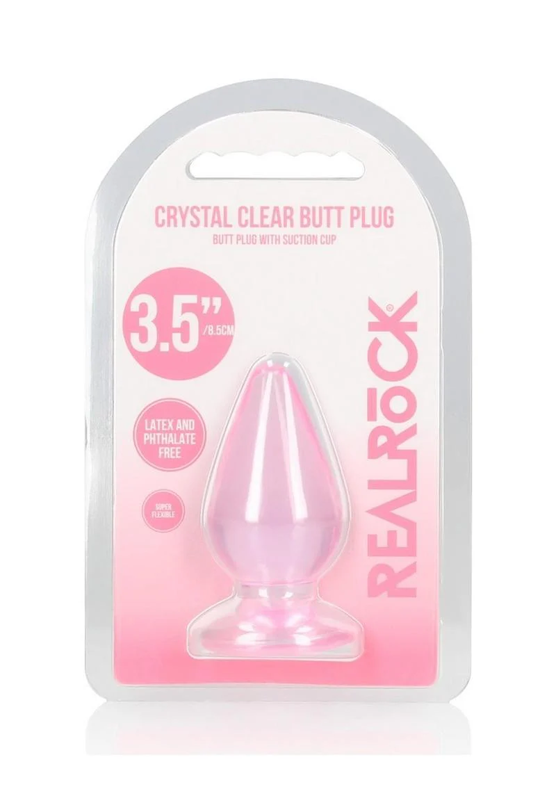 RealRock Crystal Clear Anal Plug with Suction Cup - Image 30