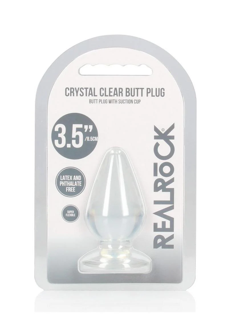 RealRock Crystal Clear Anal Plug with Suction Cup - Image 31