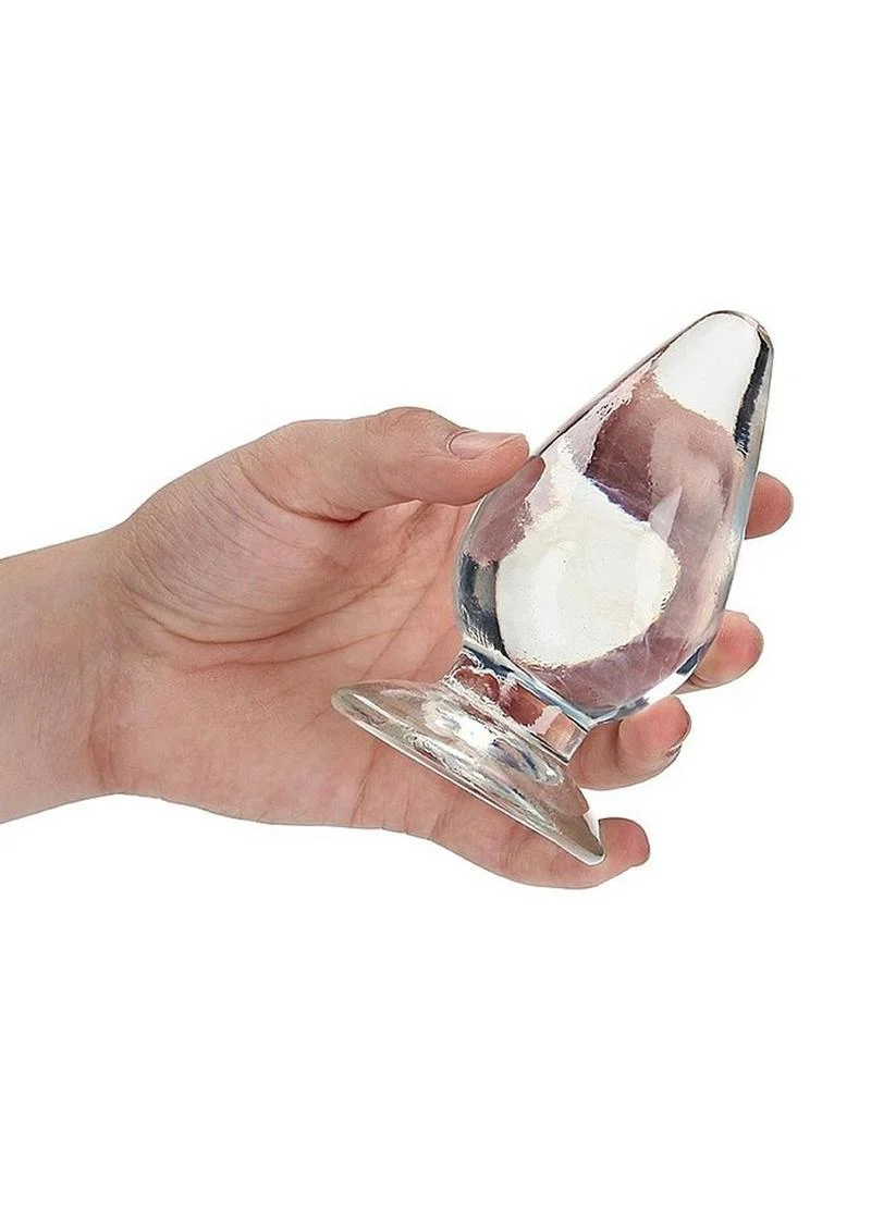 RealRock Crystal Clear Anal Plug with Suction Cup - Image 9