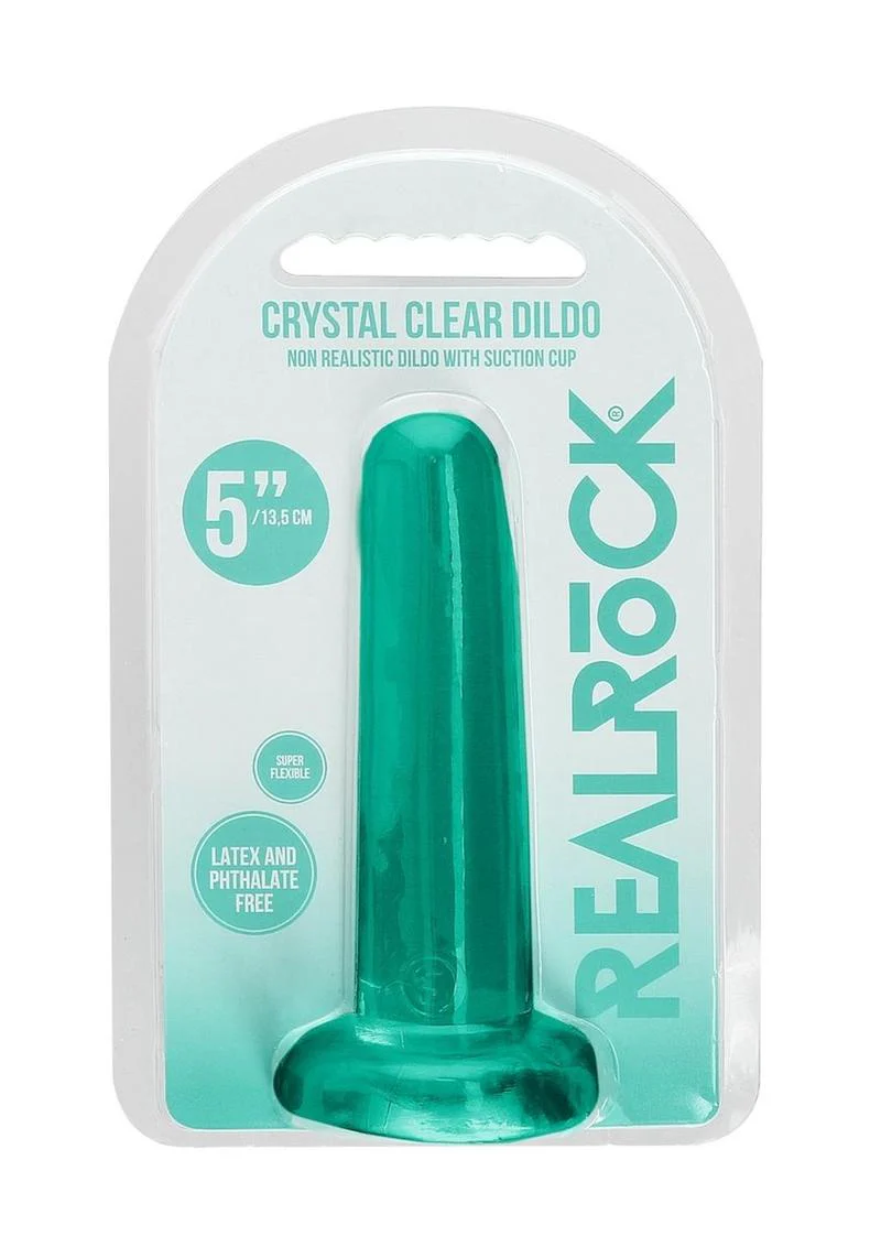 RealRock Crystal Clear Dildo with Suction Cup - Image 14