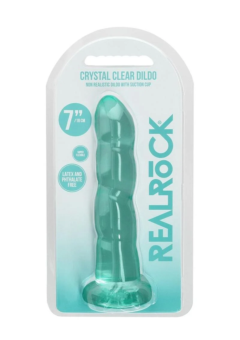 RealRock Crystal Clear Dildo with Suction Cup - Image 16