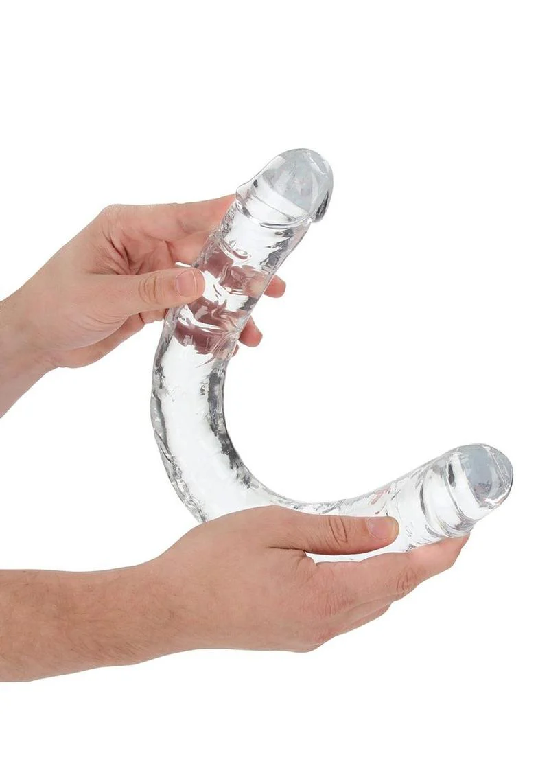 RealRock Crystal Clear Double Dong And Body-Safe Glass Dildo - Image 3