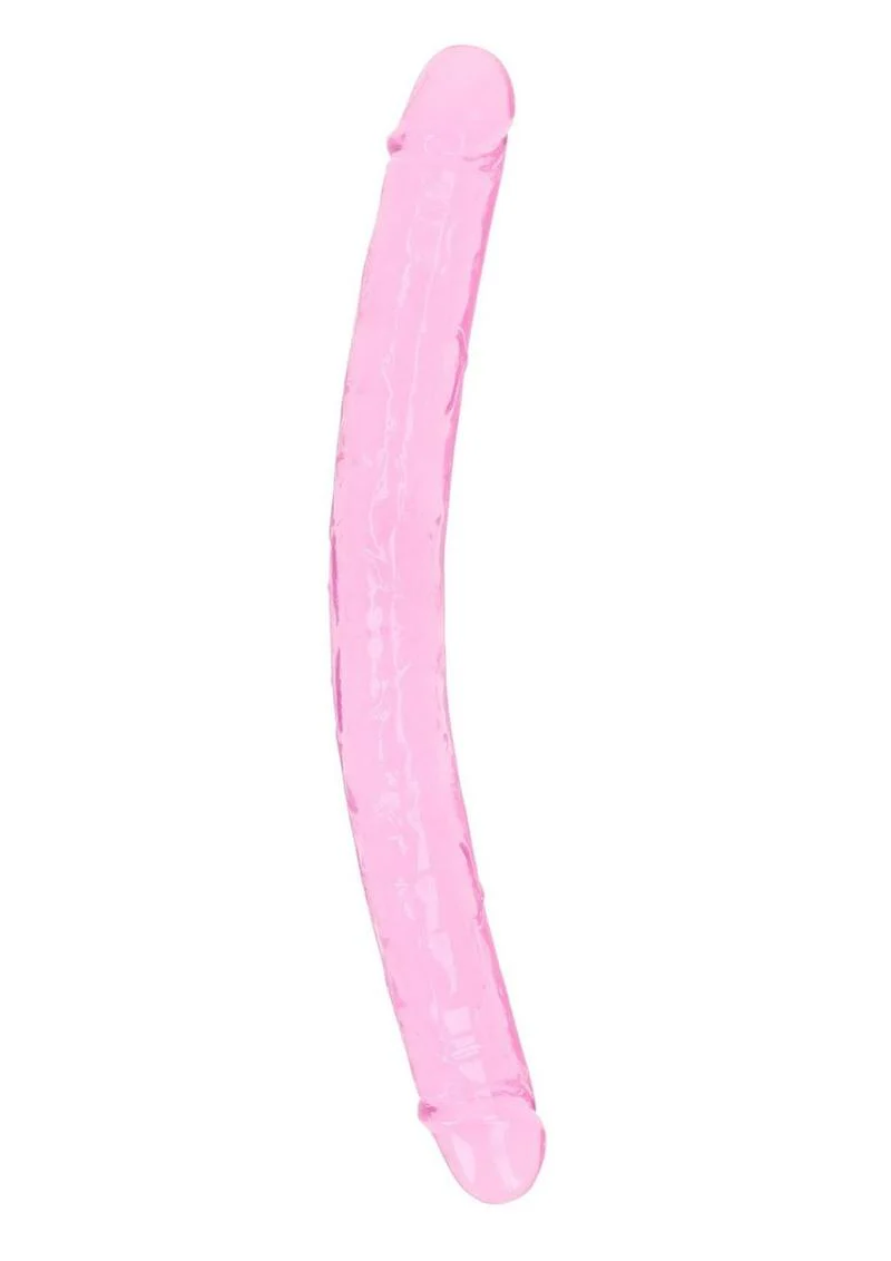 RealRock Crystal Clear Double Dong And Body-Safe Glass Dildo - Image 4