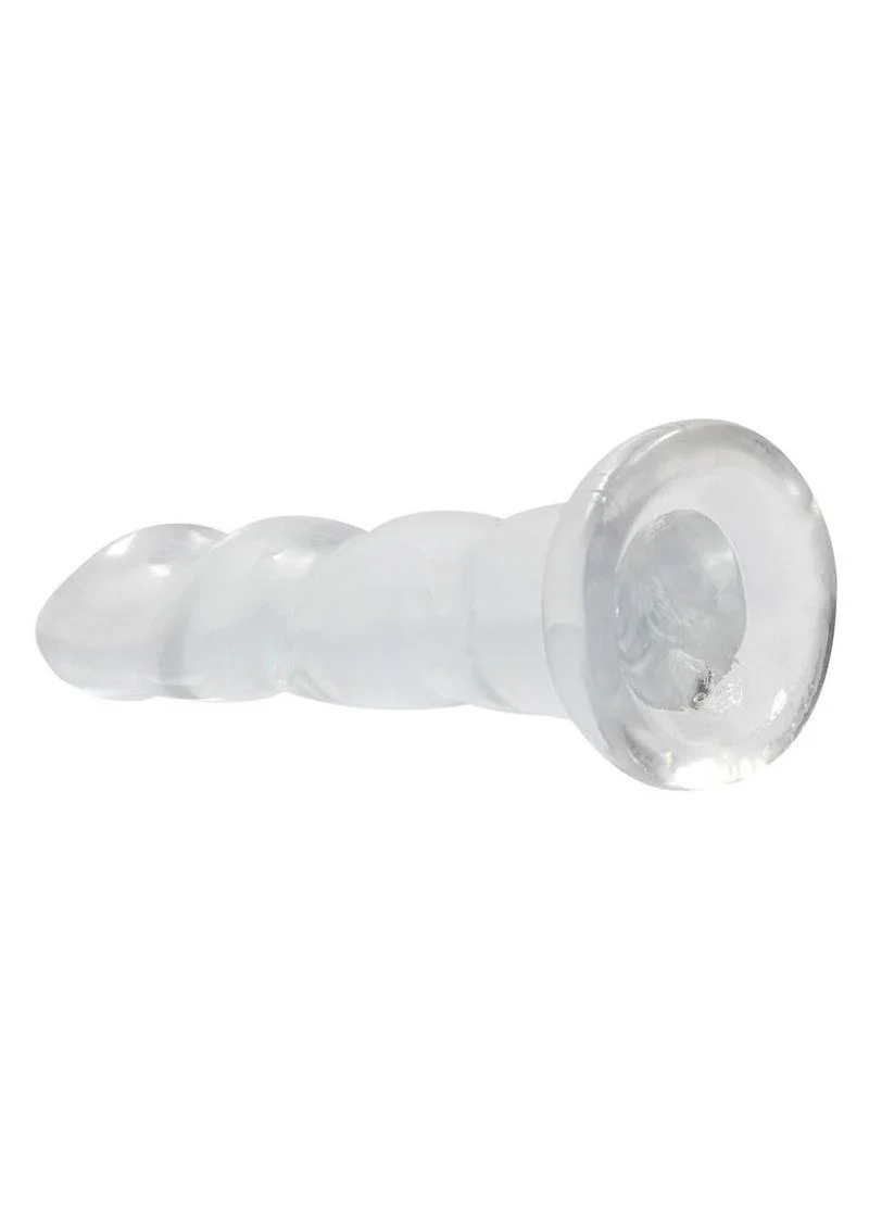 RealRock Crystal Clear Non Realistic Dildo - Image 11