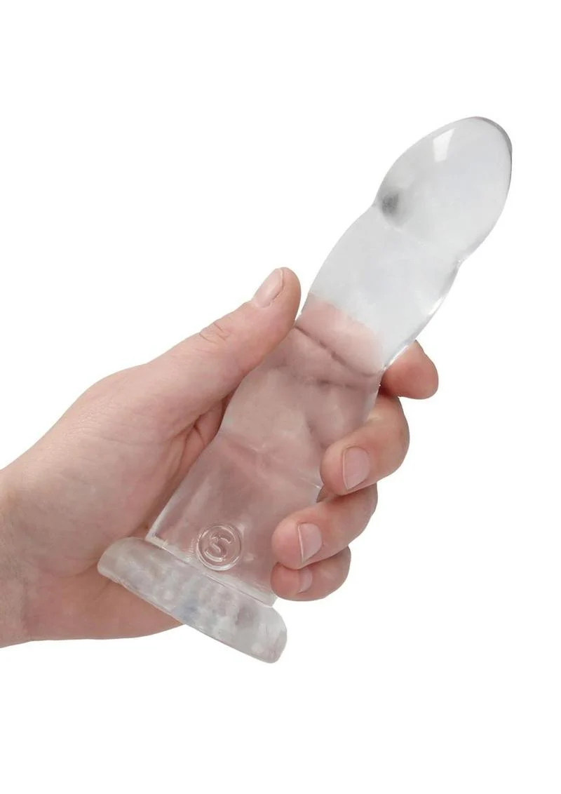 RealRock Crystal Clear Non Realistic Dildo - Image 12