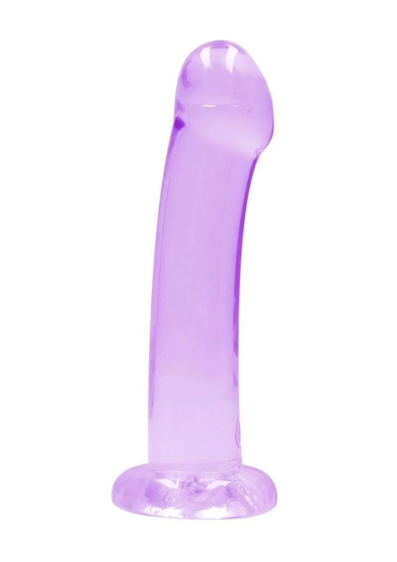 RealRock Crystal Clear Non Realistic Dildo - Image 13